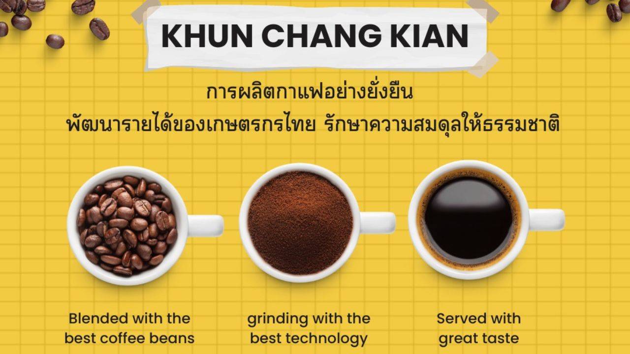 รสชาติเข้มข้น กลิ่นหอมโชย กับ "กาแฟขุนช่างเคี่ยน" ด้วยกระบวนการเพาะปลูก ที่เป็นมิตรต่อสิ่งแวดล้อม พร้อมคัดสรรกาแฟที่ดีที่สุดเพื่อคุณ